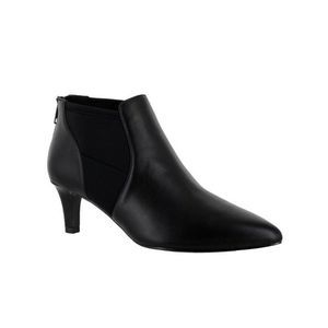 EASY STREET Womens Black Stretch Saint Pointed Toe Kitten Heel Booties 9W